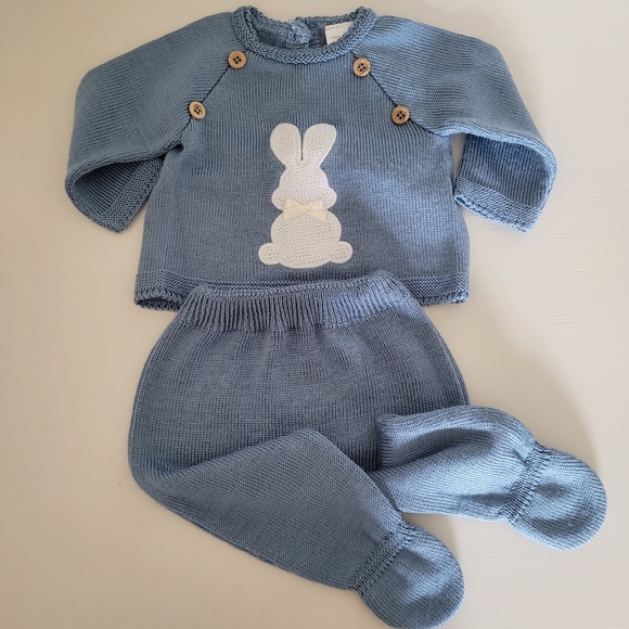 Matching Sets Baby Knit Set With Bunny Poshmark